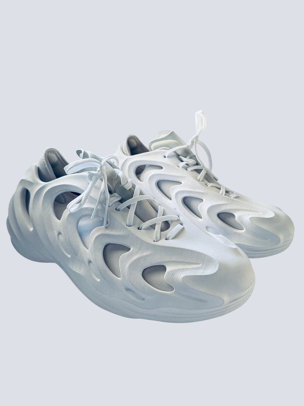 Adidas Adiplus  Men's White Athlectic Sneakers Size 11.5 Lace Up A Casual Shoes